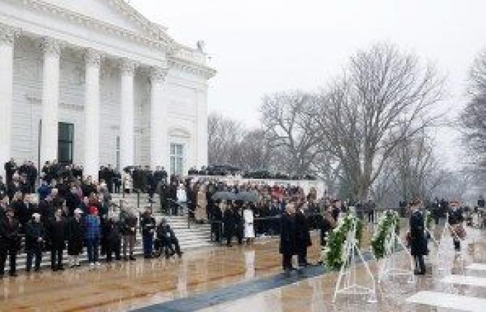 Melania Trump Wears Dior to Wreath-Laying Ceremony at Arlington National Cemetery