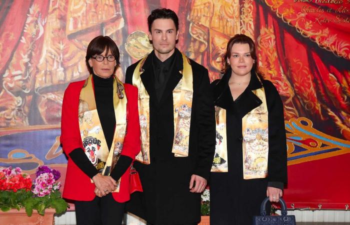 Baptiste Giabiconi joins Princess Stéphanie and Camille Gottlieb for a trip to the circus