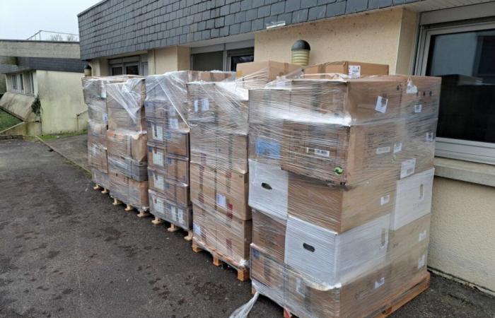 in Fougères, an impressive quantity of donations for Mayotte