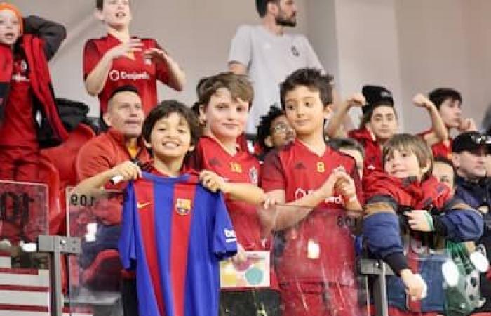 Amphitheater Desjardins-Université Laval: a crowd of fans jubilant for Ronaldinho