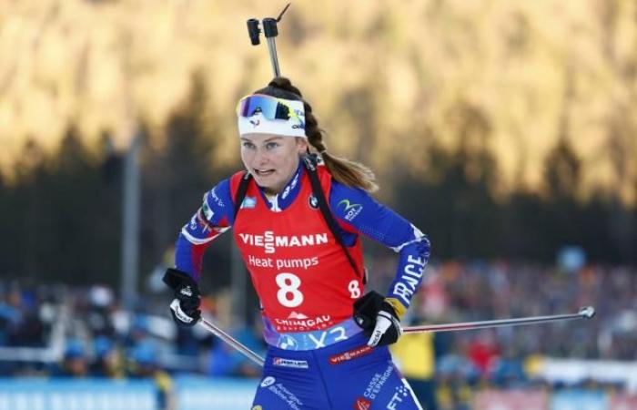 First World Cup podium for Jeanne Richard on the Ruhpolding mass start, Elvira Oeberg wins