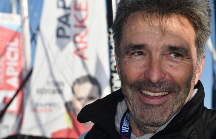 How did Denis Van Weynbergh, currently last in the Vendée Globe, experience the arrival of the first competitors?