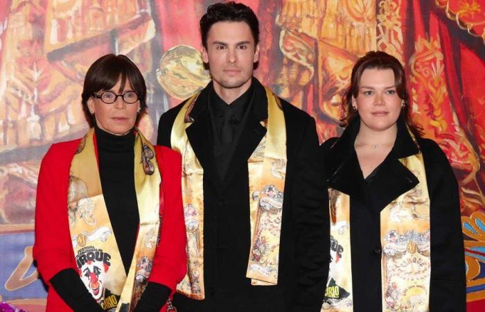 Baptiste Giabiconi joins Princess Stéphanie and Camille Gottlieb for a trip to the circus