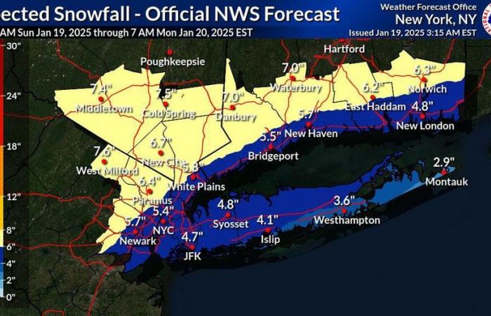 How much snow to expect in NY, NJ; Warning, state of emergency issued