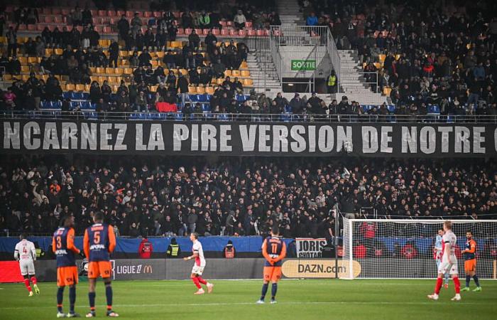 [MHSC-ASM] The worst crowd of the season, a tifo in tribute to Pierrot