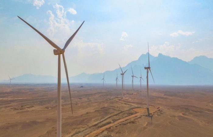 Here is the future largest onshore wind farm in Africa, in the middle of the Sahara Desert