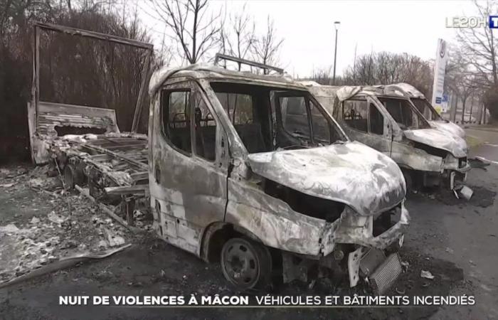 Night of violence in Mâcon: vehicles and buildings burned