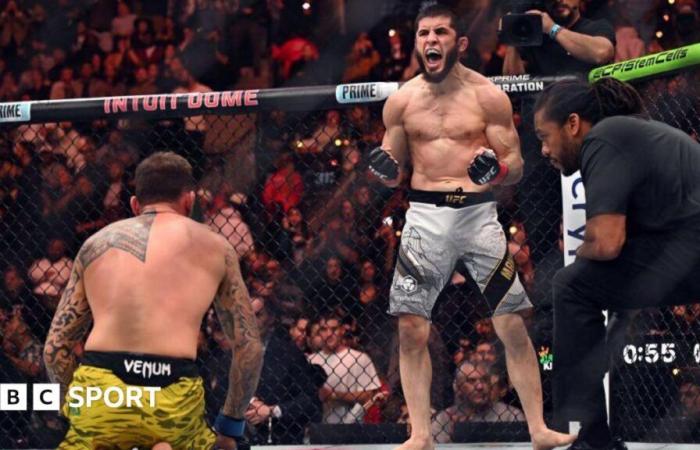 UFC 311: Islam Makhachev breaks Khabib Nurmagomedov’s record with win over Renato Moicano