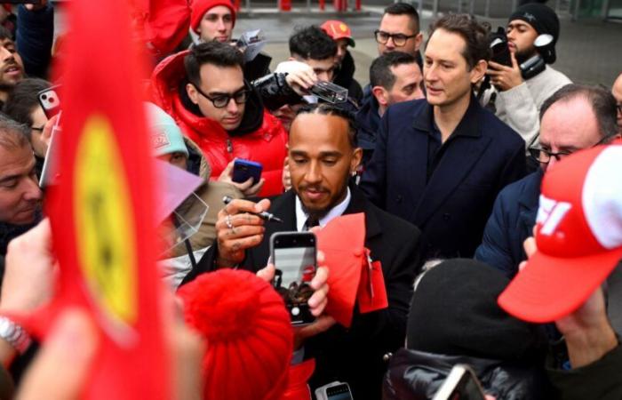 Lewis Hamilton's first steps at Ferrari