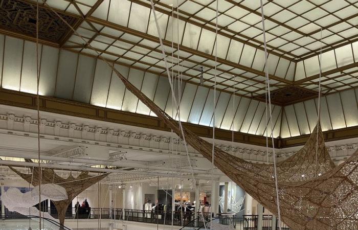 Ernesto Neto's giant snake bewitches Le Bon Marché