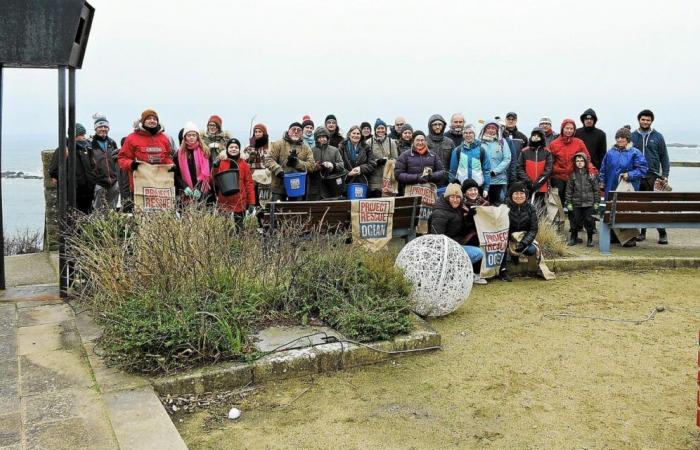 In Clohars-Carnoët, volunteers cleaned the beaches of Pouldu as part of the Taol Kurun festival