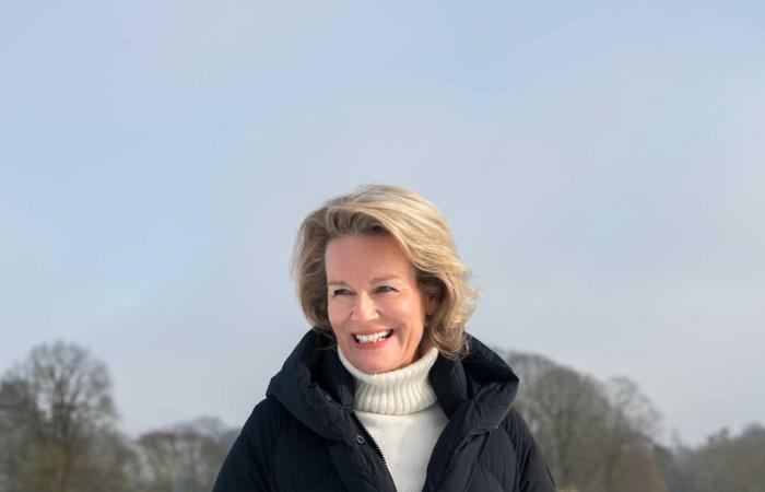 New photos of Queen Mathilde in the snow for her 52nd birthday