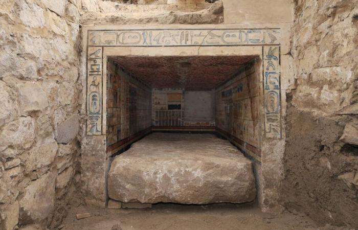 In Saqqara, excavations reveal the multicolored tomb of an Egyptian doctor