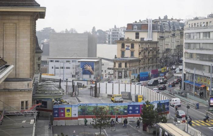 In Lausanne, the progress of the station construction site definitively condemns the Simplon car park