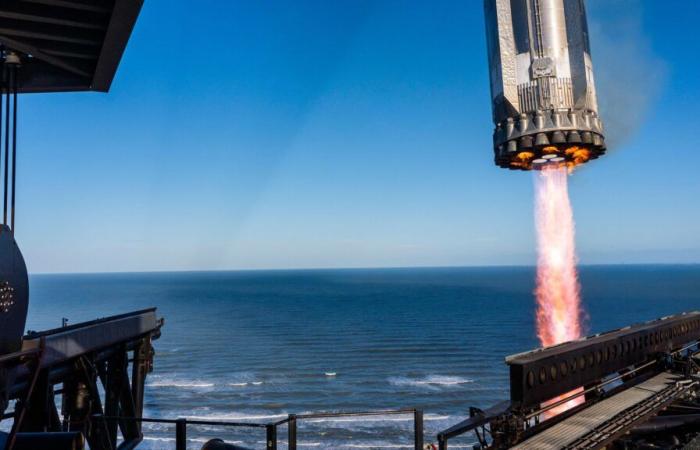 Starship: breathtaking photos of the capture of the giant rocket