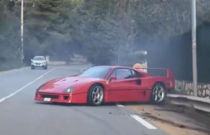 Lando Norris’ Ferrari F40 crashed in Monaco: Video of the crash