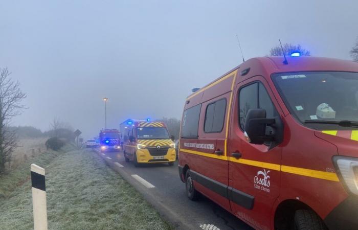 Côtes-d’Armor. Car accident on the road between Guingamp and Lannion: two women injured