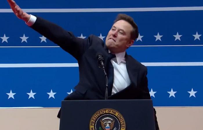 Musk makes an irritating gesture at Trump’s victory celebration