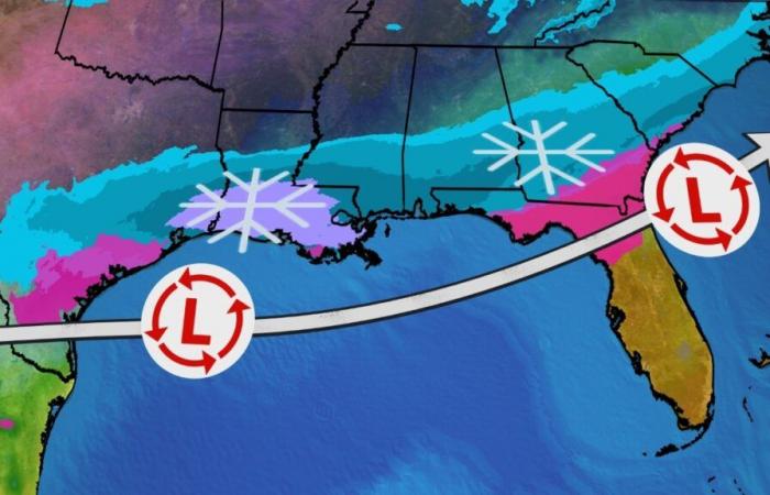 Winter Storm Enzo A Rare Snow, Ice Threat As Far South As Gulf Coast