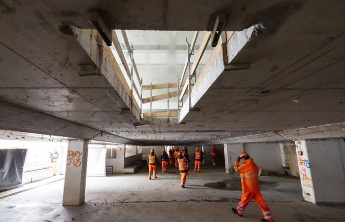 The Lausanne station construction site enters a new phase