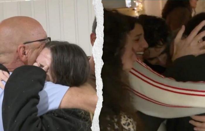 Images of the release of Israeli hostages