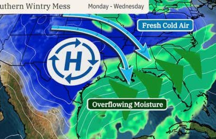 Winter Storm Enzo A Rare Snow, Ice Threat As Far South As Gulf Coast