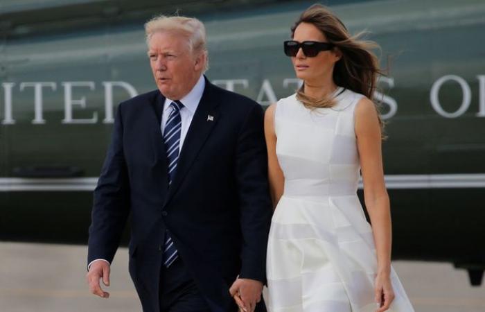 Awkward moment as Donald Trump fails to kiss Melania moments before inauguration oath | US News