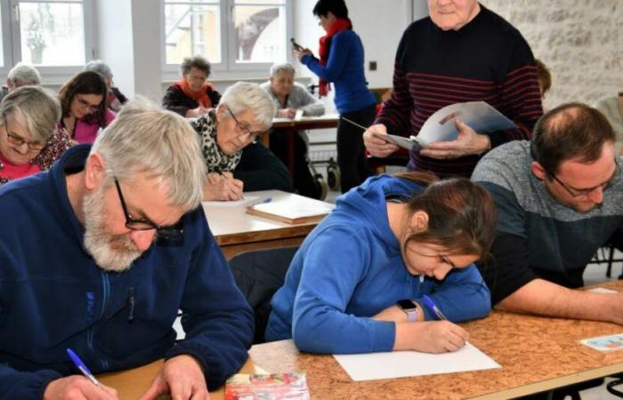 a dictation and a concert at the library