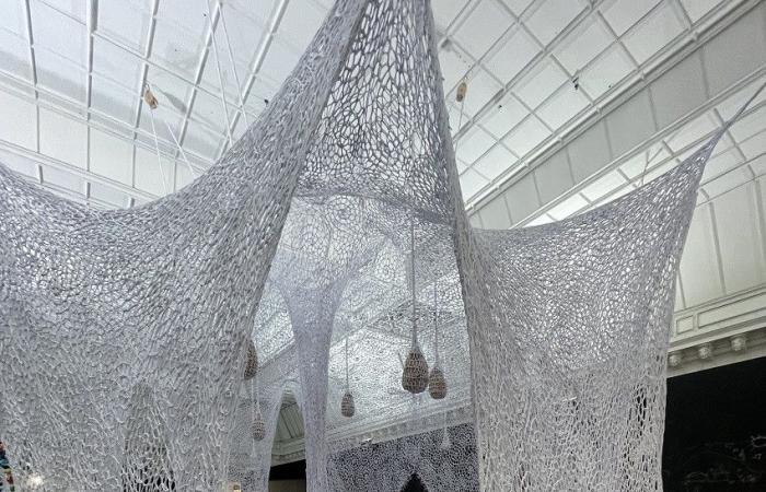 Ernesto Neto's giant snake bewitches Le Bon Marché