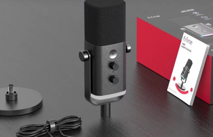 Fan of music or streaming? This microphone is your ally for less than 55 euros