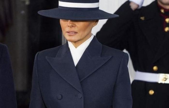 Trump's inauguration: XXL hat and austere look… His wife Melania surprises for their return to the White House