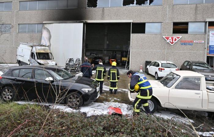 VIDEO. A vehicle's fuel tank explodes: a fire breaks out in a garage, an employee hospitalized near Toulouse