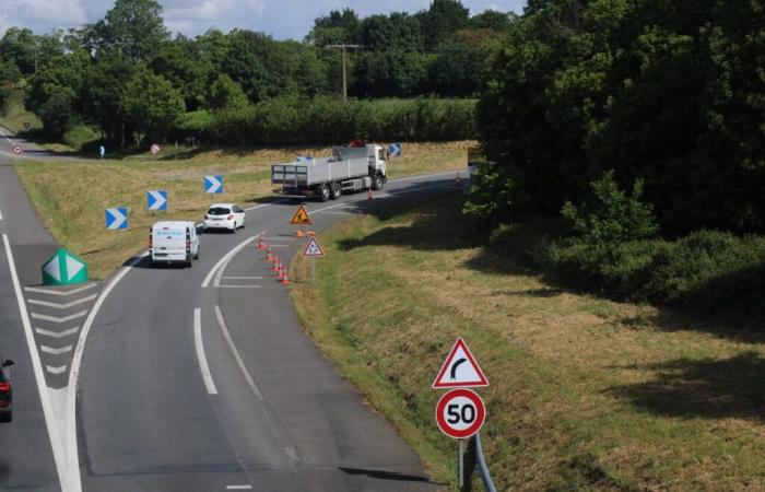 Quimper. What does the work consist of at the exit of the RN165 expressway at Troyalac’h?