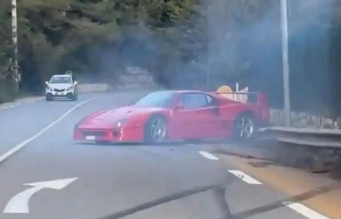 Two Ferrari F40 crashes in a few weeks