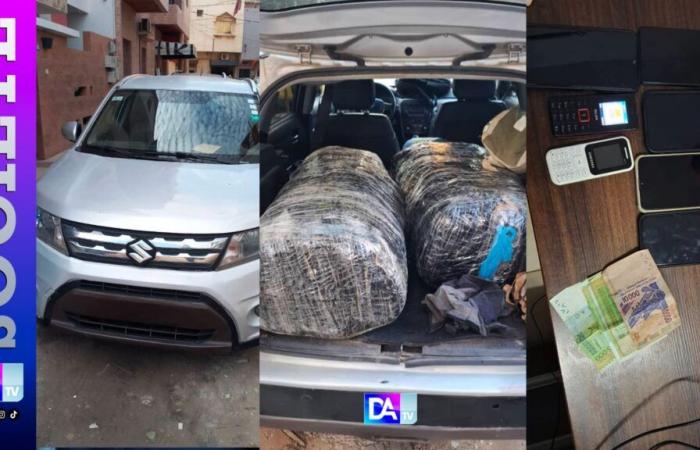 Five individuals arrested in Almadie 2 and Keur Massar, 82.5 kg of “Yamba” and a Suzuki Vitara 4×4 vehicle seized