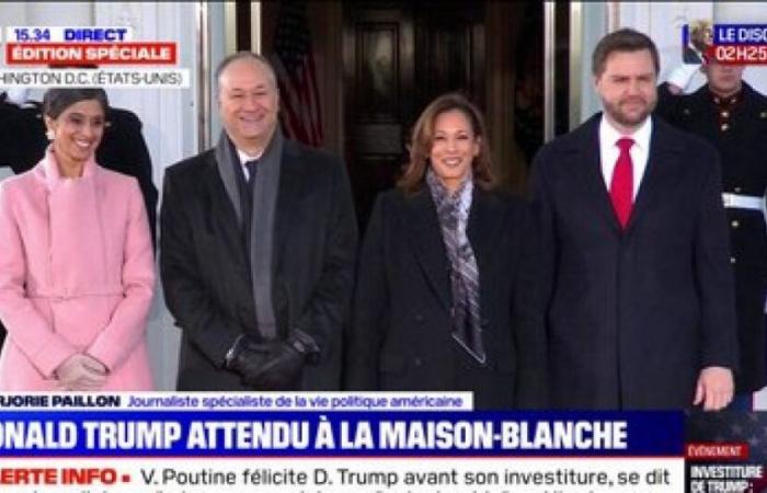 Inauguration of Donald Trump: JD Vance received at the White House by Kamala Harris: News