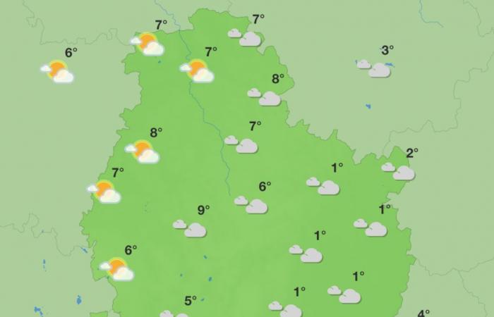 Weather in Côte-d'Or – A wet and mild week ahead