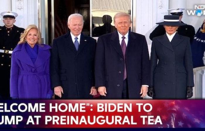 The Bidens Welcome The Trumps At The White House For A Preinaugural Tea