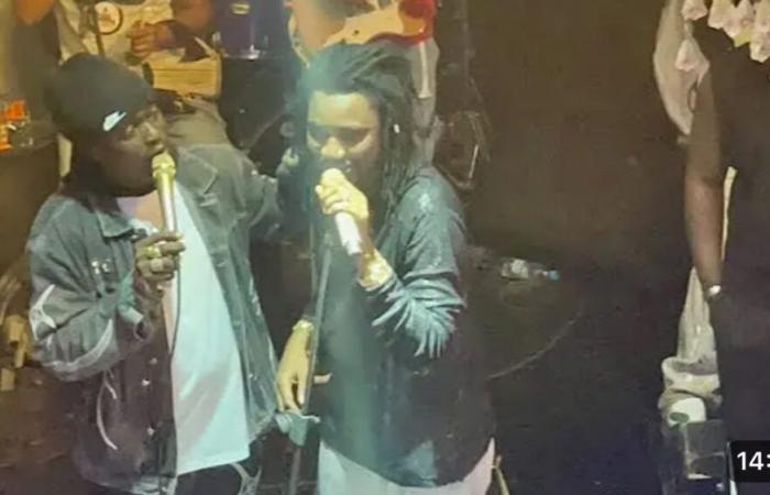 Mbaye Sy Ndiaye reconciles with Wally Seck during a concert