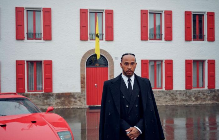 Here is the first photo of Lewis Hamilton at Ferrari