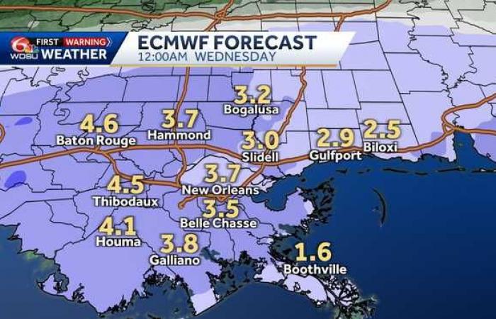 Southeast Louisiana and New Orleans snow warnings in place