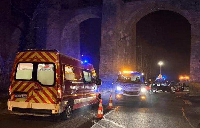 Head-on collision under the Chaumont viaduct