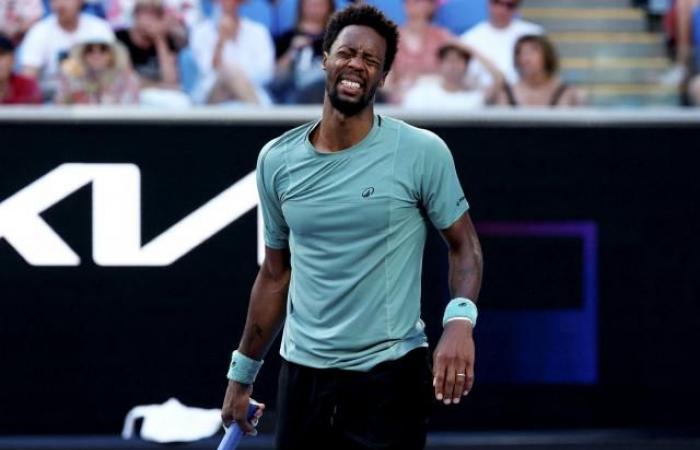 Gaël Monfils, exhausted, had to give up against Ben Shelton at the Australian Open