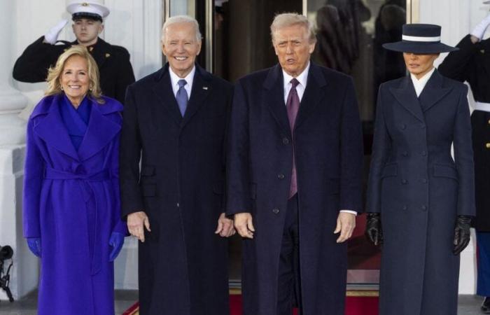 Trump's inauguration: XXL hat and austere look… His wife Melania surprises for their return to the White House