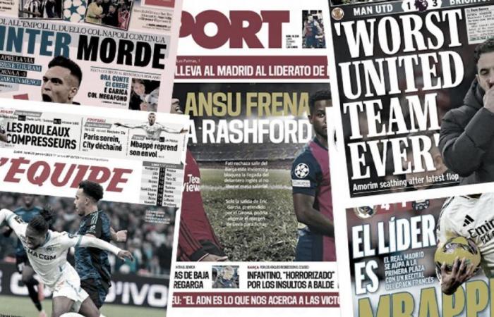 Ansu Fati undermines Barça's plans in the transfer window, the English press hits Manchester United after the new humiliation