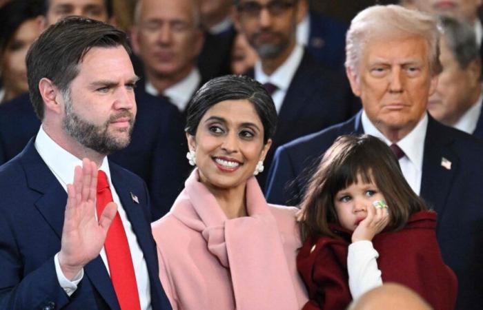 JD Vance’s Indian-origin daughter steals dad’s thunder as 3-year-old sucks her thumb during oath | Trending