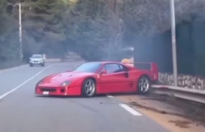 Two Ferrari F40s, including that of Lando Norris, victims of crashes! (video)