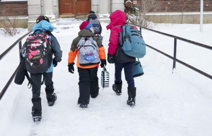 Extreme cold: this is how schools regulate the weather outside