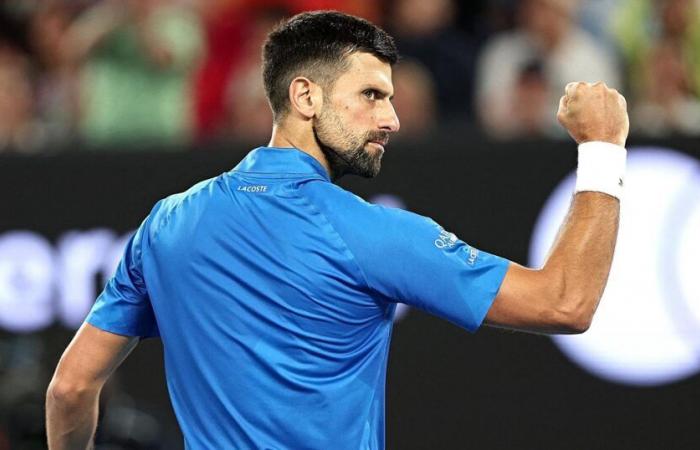 Pure Novak Djokovic: white break, black look and second set won against Carlos Alcaraz in the OA quarter-final – Tennis Video