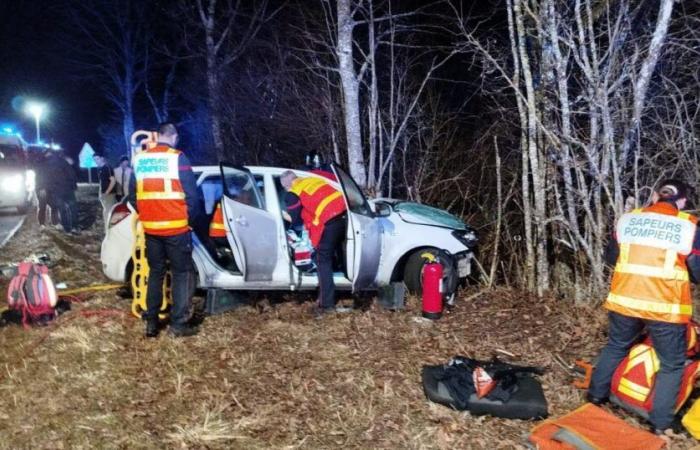 two injured in a road accident in Mignovillard